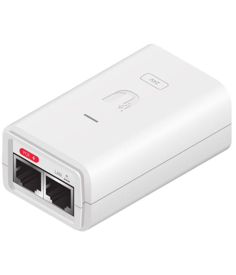INYECTOR POE UBIQUITI POE-24-7W-G-WH ISP POE INJECTORS 24V 7W 0,3A GIGA BLANCO - Imagen 2