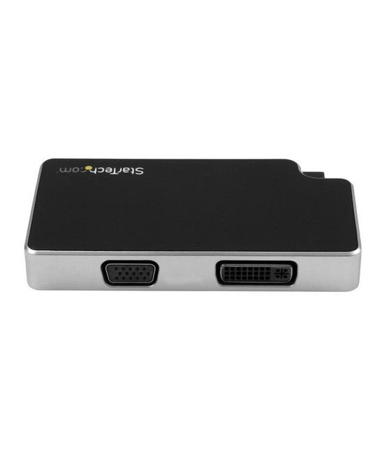 StarTech.com Adaptador de Viajes A/V 3-en-1 USB-C a VGA, DVI o HDMI - 4K - Imagen 2