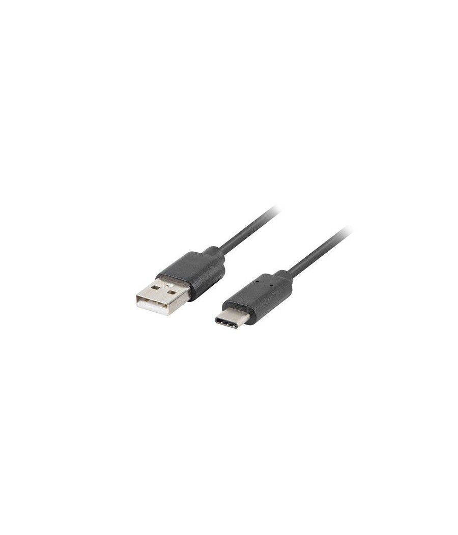 CABLE USB LANBERG 2.0 MACHO/USB C MACHO 0.5M NEGRO - Imagen 2