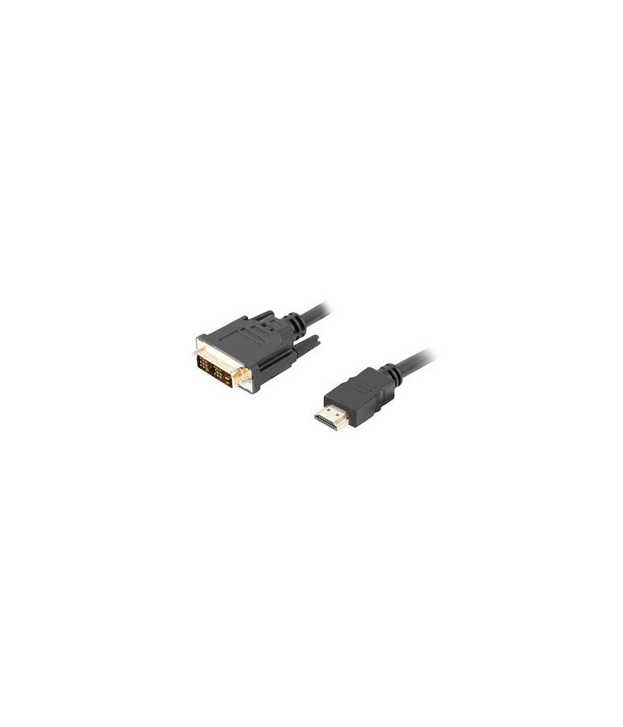 CABLE HDMI LANBERG MACHO/DVI-D 18+1 MACHO SINGLE LINK 1.8M NEGRO - Imagen 2