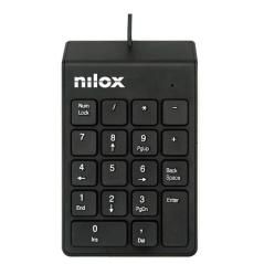 Nilox teclado numérico universal cable usb 18 teclas plástico negro