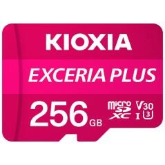 Tarjeta memoria micro secure digital sd kioxia 256gb exceria plus uhs - i c10 r98 con adaptador