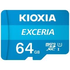 MICRO SD KIOXIA 64GB EXCERIA UHS-I C10 R100 CON ADAPTADOR - Imagen 2