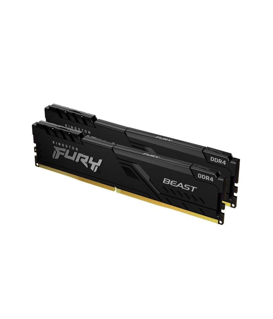DDR4 KINGSTON FURY BEAST 32 GB 2 X 16GB 3200 NEGRO - Imagen 2