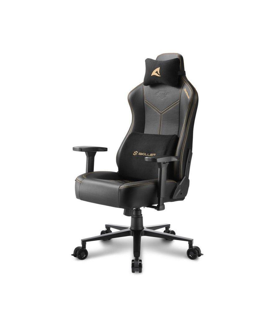 SILLA GAMING SHARKOON SKILLER SGS30 NEGRO BEIGE 165º - Imagen 2