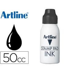 Tinta tampón artline negra frasco de 50 cc - Imagen 1