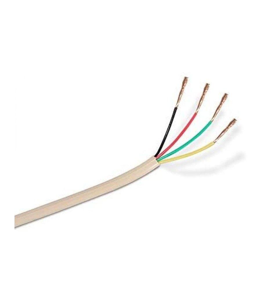 Bobina de cable de teléfono 4c nanocable 10.32.1002-oem/ 100m/ beige - Imagen 3