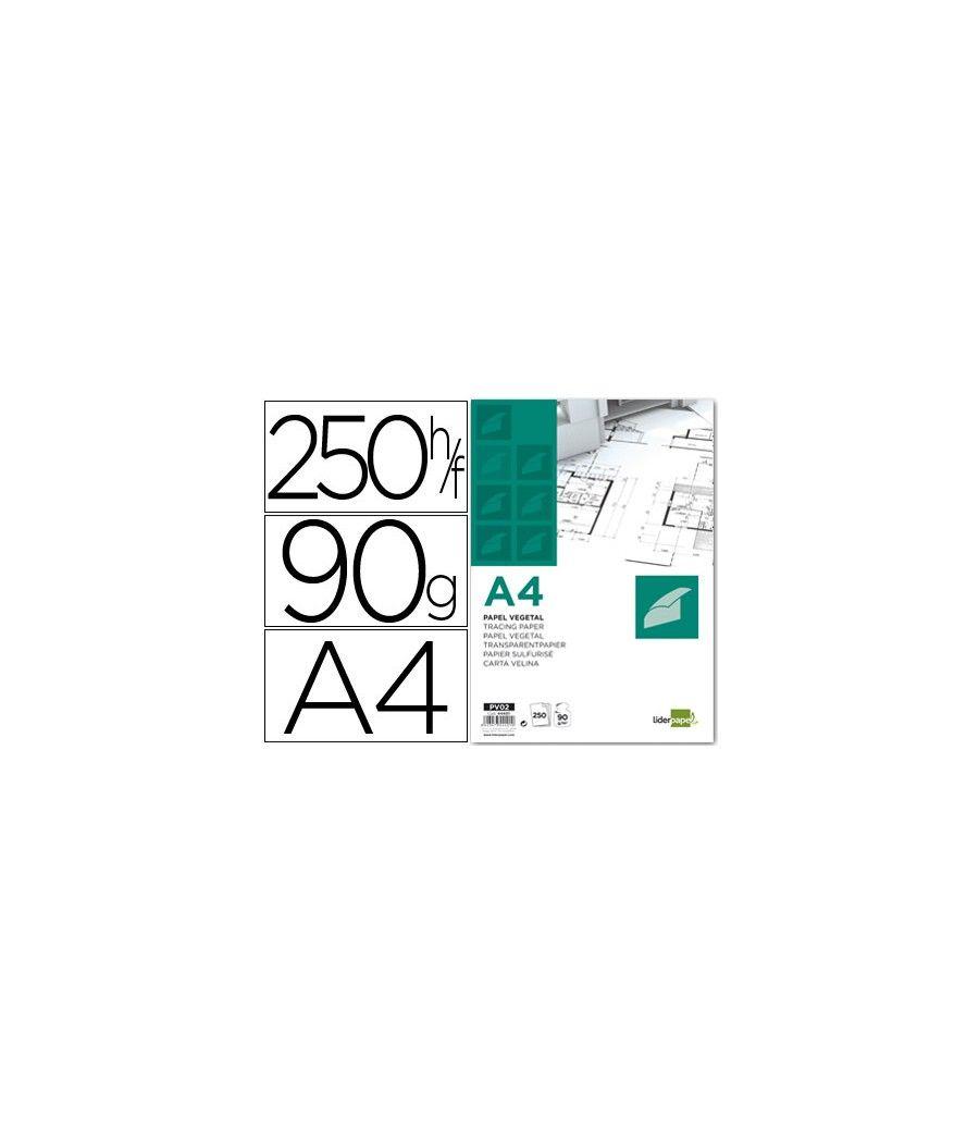 Papel dibujo liderpapel 210x297mm 90g/m2 vegetal PACK 250 UNIDADES - Imagen 1