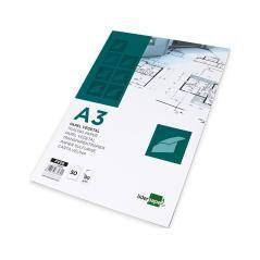 Bloc papel vegetal liderpapel encolado 297x420mm 50 hojas 90 g/m2 - Imagen 3