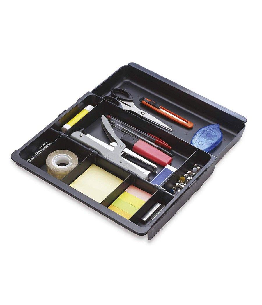 Bandeja organizadora exacompta drawinsert de cajones color negro 298x246x36 mm - Imagen 2