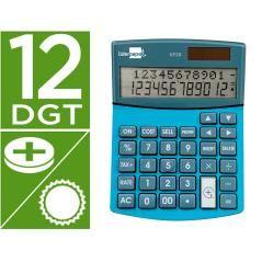 Calculadora liderpapel sobremesa xf28 12 dígitos doble linea costes ventas margen y tasas solar y pilas - Imagen 1