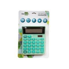 Calculadora liderpapel sobremesa xf24 10 dígitos solar y pilas color verde 127x105x24 mm - Imagen 3