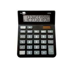 Calculadora liderpapel sobremesa xf20 10 dígitos solar y pilas color negro 127x105x24 mm - Imagen 2