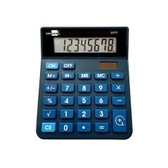 Calculadora liderpapel sobremesa xf17 8 dígitos solar y pilas color azul 127x105x24 mm - Imagen 2