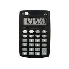Calculadora liderpapel bolsillo xf01 8 dígitos pilas color negro 99x64x9 mm