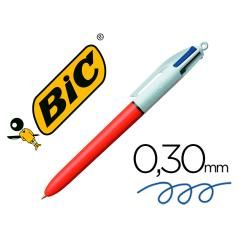 Bolígrafo bic cuatro colores punta fina 0,8 mm pack 12 unidades - Imagen 5
