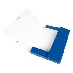 Carpeta proyectos liderpapel folio lomo 30mm cartón gofrado azul - Imagen 8