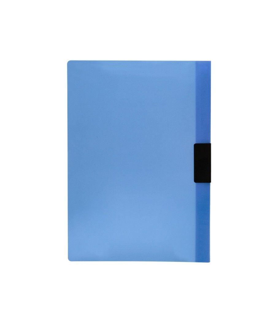 Carpeta liderpapel dossier pinza lateral 45302 polipropileno din a4 azul 30 hojas pinza deslizante - Imagen 4