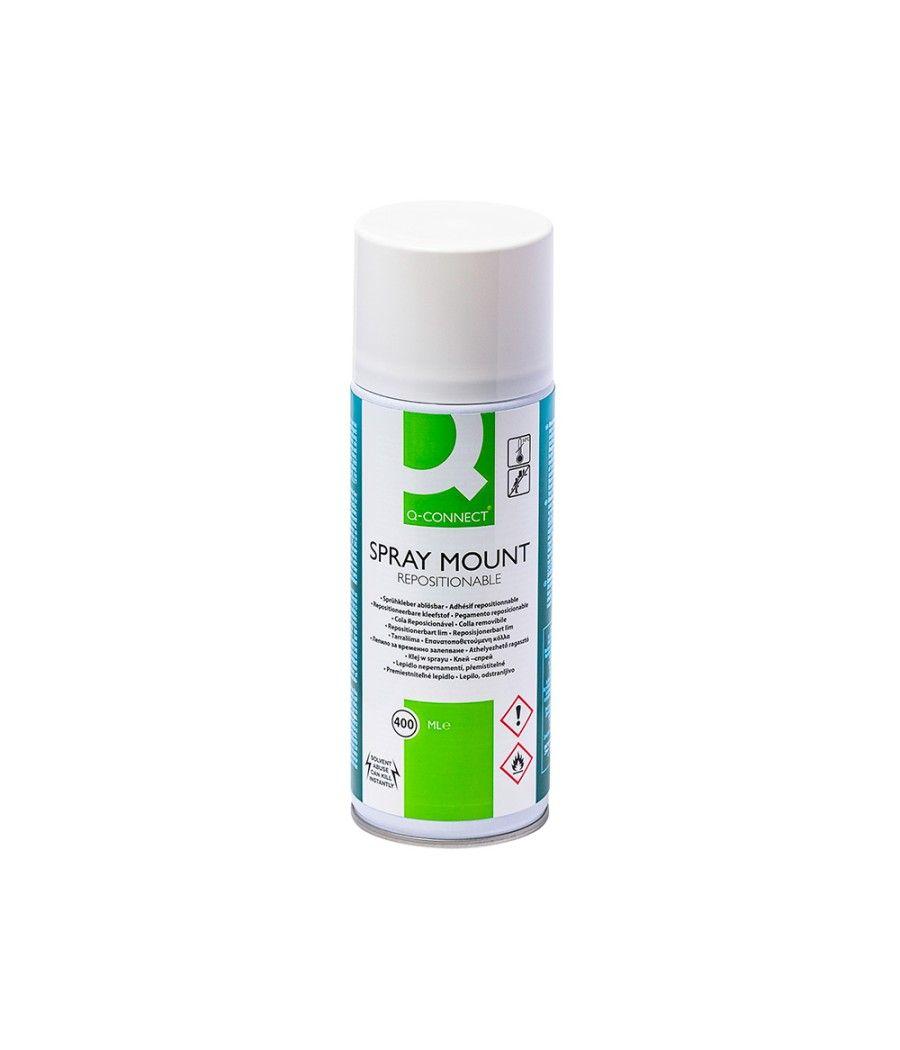 Pegamento q-connect spray quick mount adhesivo reposicionable 400 ml - Imagen 3