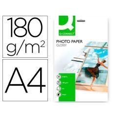 Papel q-connect foto glossy -kf01103 din a4 -digital photo -para ink-jet -bolsa de 20 hojas de 180 gr - Imagen 2