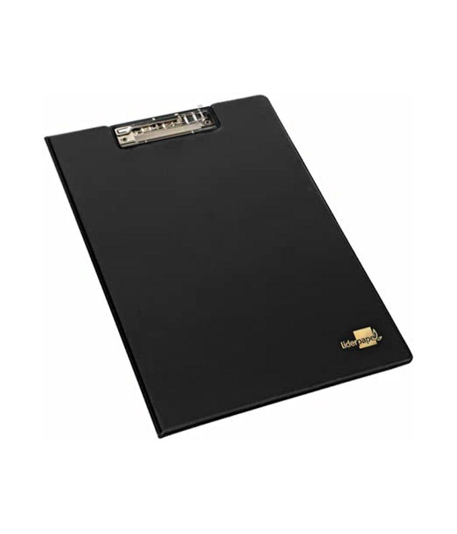 Carpeta liderpapel miniclip superior folio plástico negro - Imagen 4