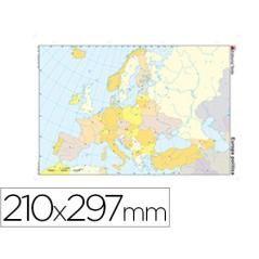 Mapa mudo color din a4 europa -politico pack 100 unidades - Imagen 2