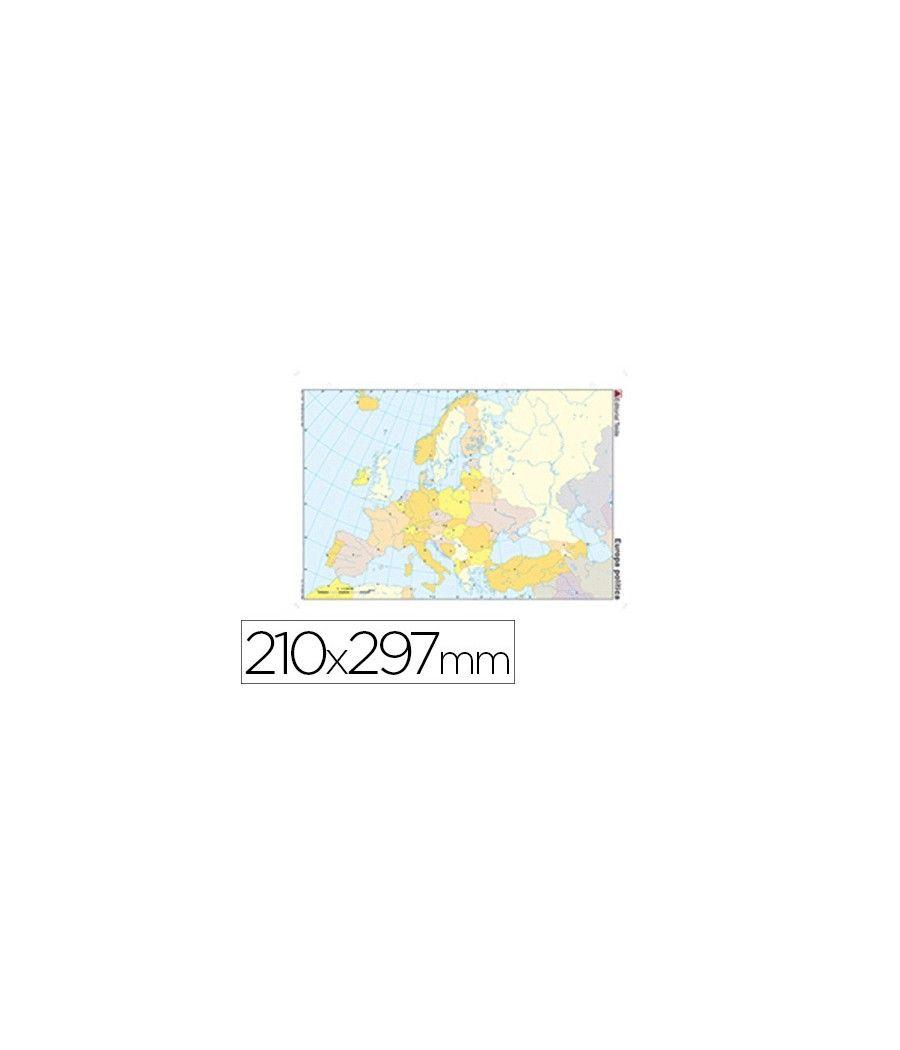 Mapa mudo color din a4 europa -politico pack 100 unidades - Imagen 2