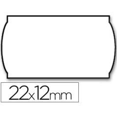 Etiquetas meto onduladas 22 x 12 mm lisa removible bl. -rollo 1500 etiquetas - Imagen 2