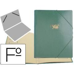 Carpeta clasificador cartón compacto saro folio verde -12 departamentos - Imagen 2