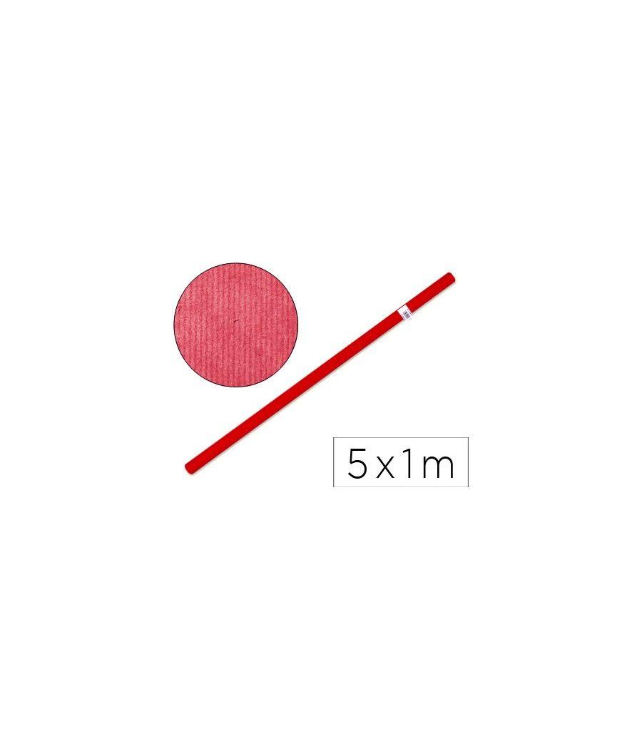 Papel kraft liderpapel rojo rollo de 5x1 mt - Imagen 2