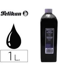 Tinta tampón pelikan negra frasco de 1 litro