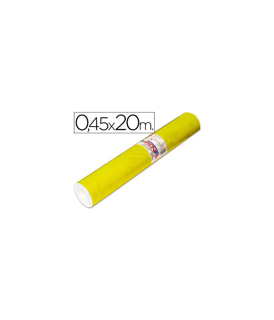 Rollo adhesivo aironfix unicolor amarillo brillo 67007rollo de 20 mt - Imagen 2