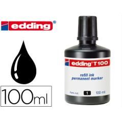 Tinta rotulador edding t-100 negro frasco de 100 ml - Imagen 2