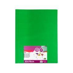 Papel seda liderpapel verde medio 52x76 cm 18 gr -paquete de 25 hojas - Imagen 3