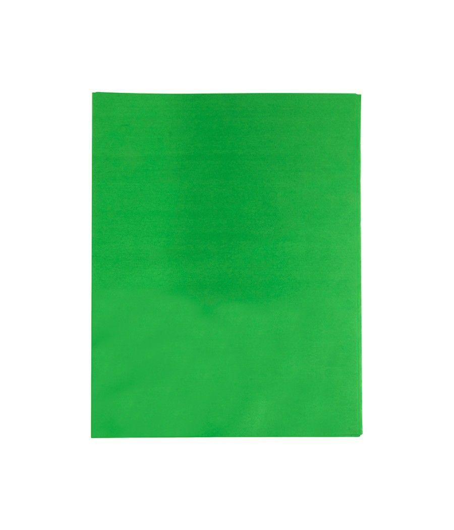 Papel seda liderpapel verde medio 52x76 cm 18 gr -paquete de 25 hojas - Imagen 4