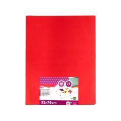 Papel seda liderpapel rojo 52x76 cm 18 gr -paquete de 25 hojas - Imagen 3