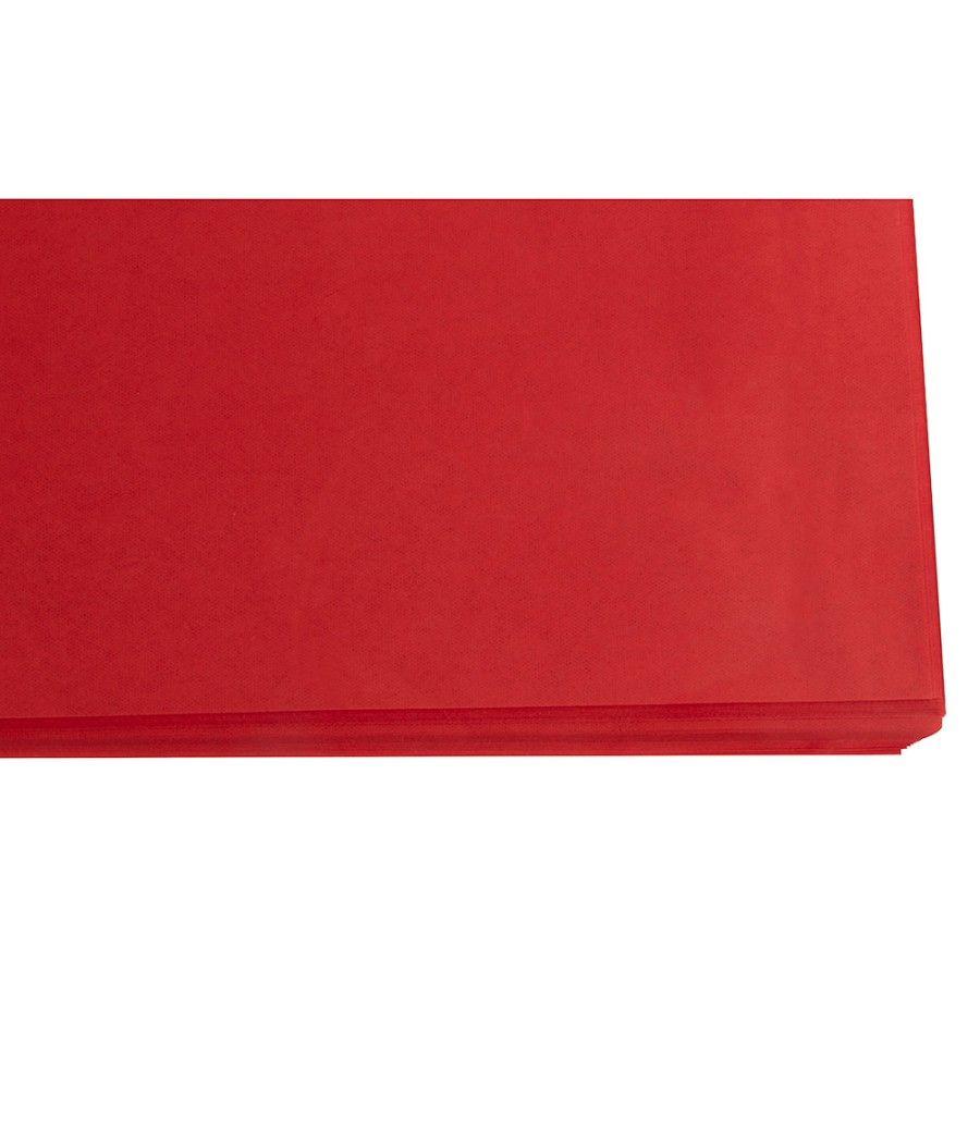 Papel seda liderpapel rojo 52x76 cm 18 gr -paquete de 25 hojas - Imagen 5