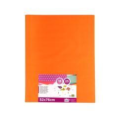 Papel seda liderpapel naranja 52x76 cm 18 gr -paquete de 25 hojas - Imagen 3