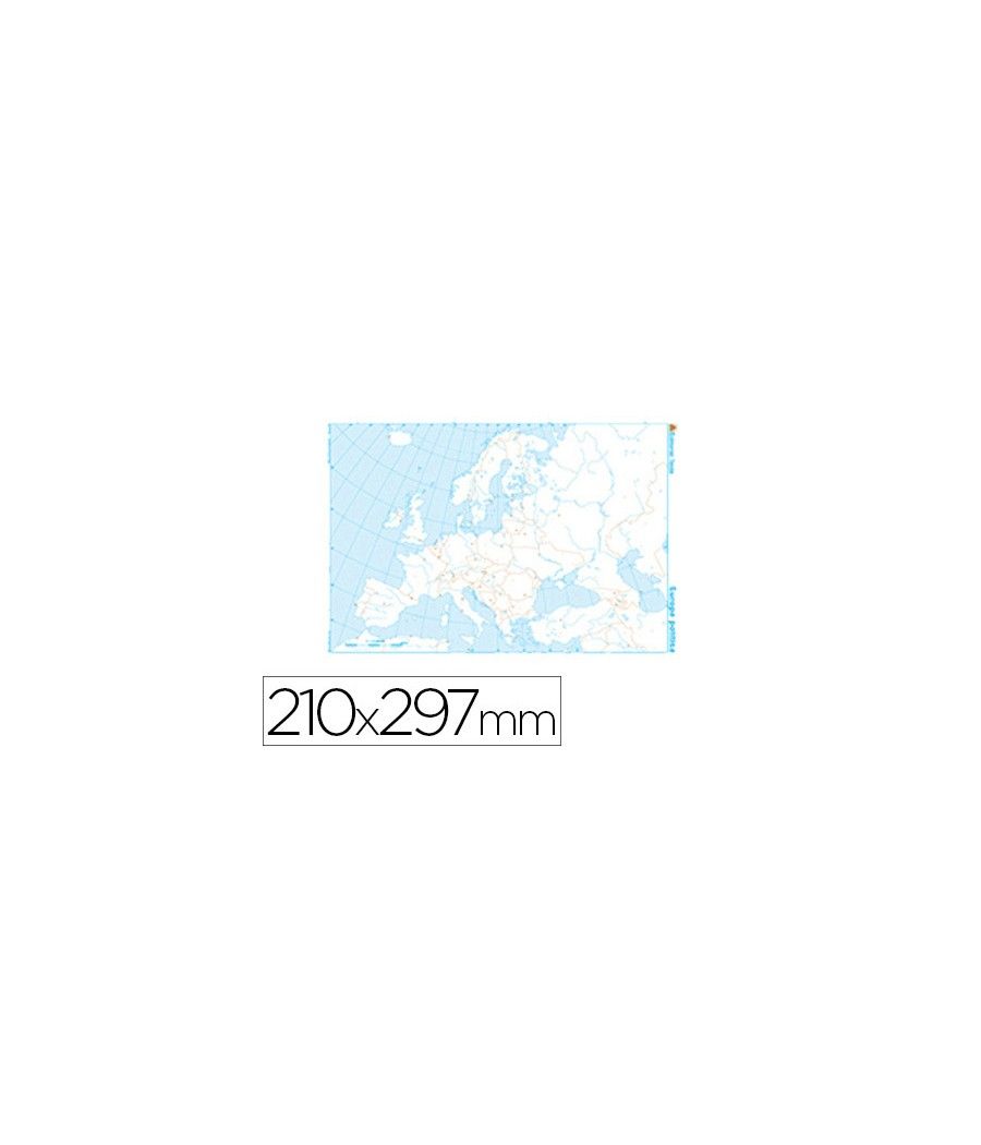 Mapa mudo b/n din a4 europa politico pack 100 unidades - Imagen 2