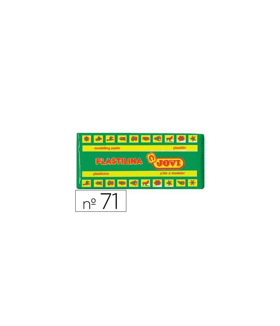 Plastilina jovi 71 verde claro -unidad -tamaño mediano - Imagen 2