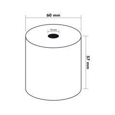 Rollo sumadora termico q-connect 57 mm ancho x 60 mm diametro sin bisfenol a pack 10 unidades - Imagen 7