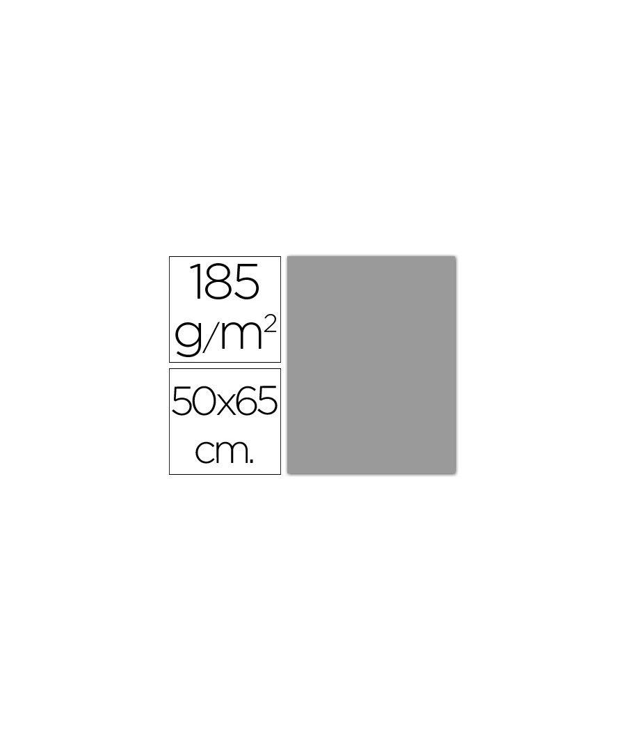 Cartulina guarro gris perla -50x65 cm -185 gr pack 25 unidades - Imagen 2