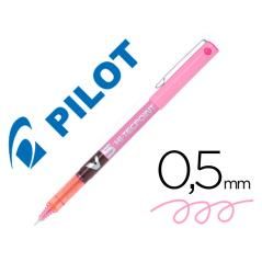 Rotulador pilot punta aguja v-5 rosa 0.5 mm PACK 12 UNIDADES