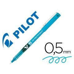 Rotulador pilot punta aguja v-5 azul claro 0.5 mm PACK 12 UNIDADES