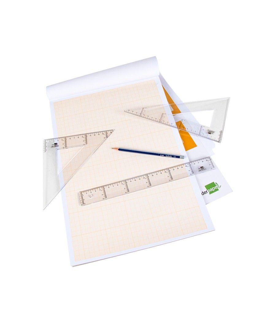 Bloc papel milimetrado liderpapel encolado 297x420mm 50 hojas 80g/m2 - Imagen 7