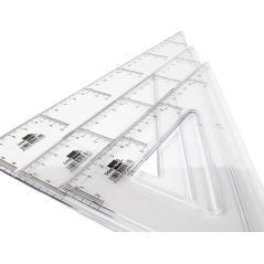 Cartabón liderpapel 30 cm plástico cristal pack 20 unidades - Imagen 5