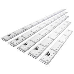 Regla liderpapel plástico cristal 50 cm pack 20 unidades - Imagen 5