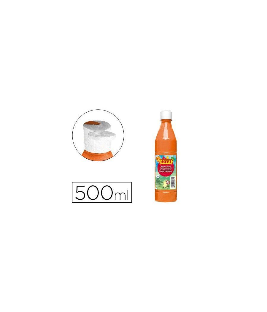 Tempera líquida jovi escolar 500 ml naranja - Imagen 2