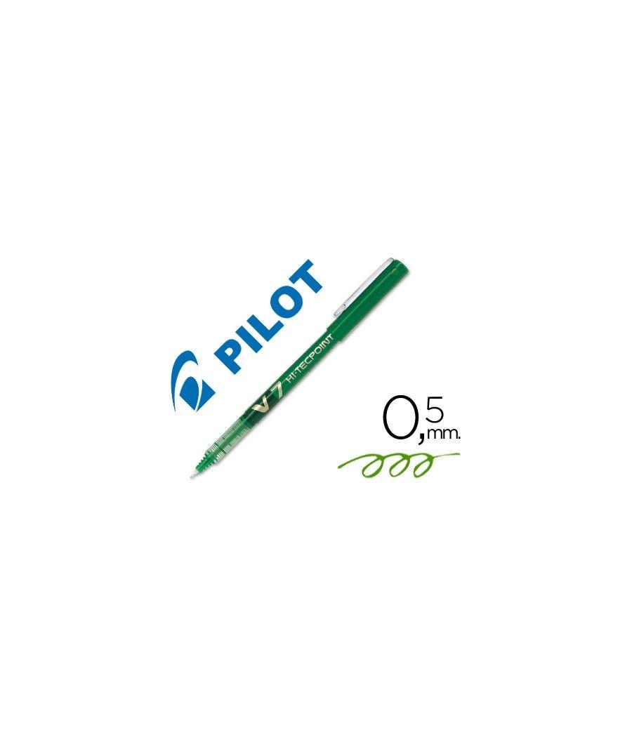 Rotulador pilot punta aguja v-7 verde 0.7 mm pack 12 unidades - Imagen 3