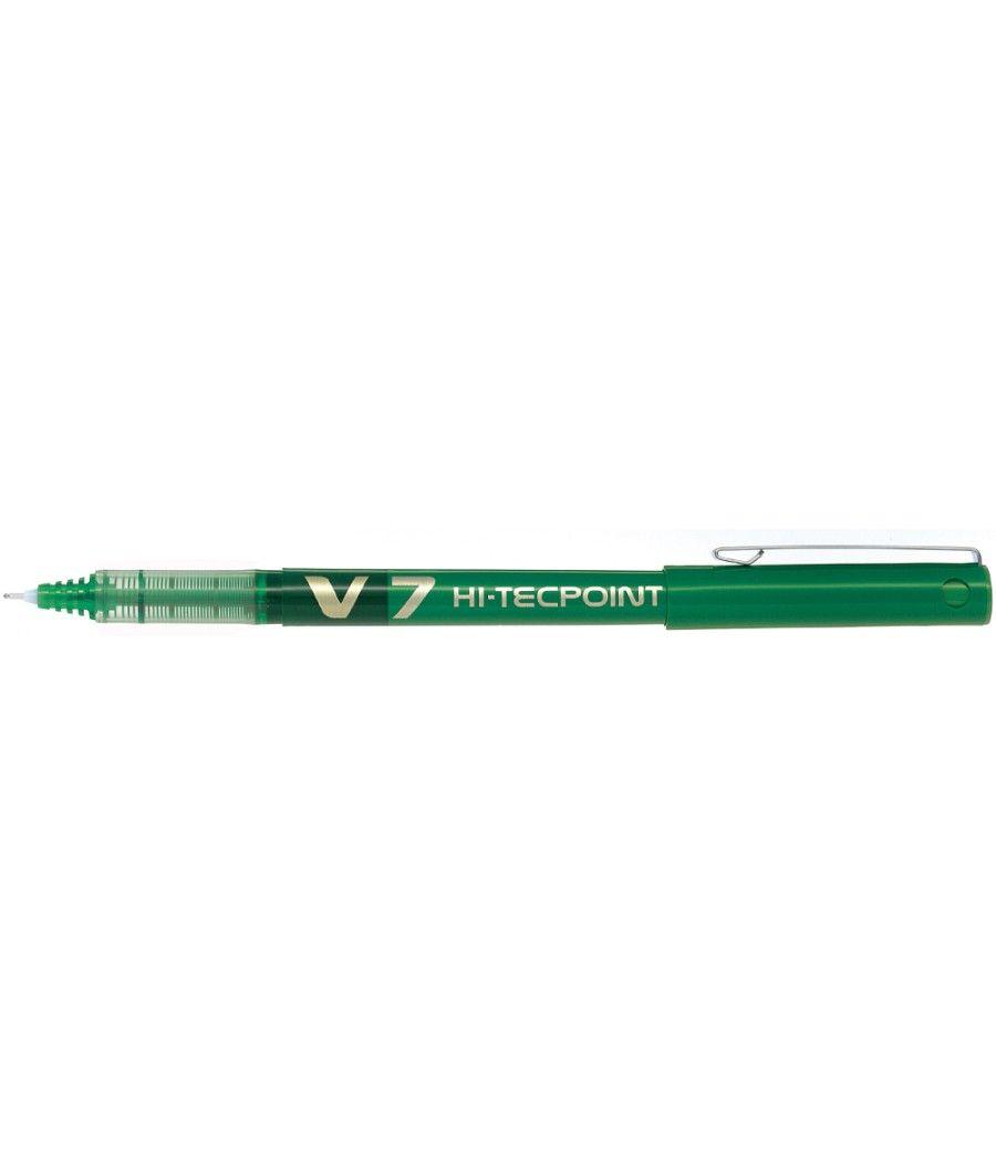 Rotulador pilot punta aguja v-7 verde 0.7 mm pack 12 unidades - Imagen 4